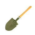 立始64木柄小军锹205户外工兵装备小锹车载户外露营便携铲 Q205A木柄小锹+铲套款式随机