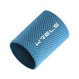 WRELS冷感护腕手腕护套跑步擦汗夏季吸汗毛巾透气男女运动健身擦汗装备 冰爽蓝【1只护腕＋冷感发带】 大码（体重≥140斤）