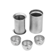 银蚁（SILVERANT） 纯钛茶具茶杯泡茶器户外茶壶鹰嘴双层防烫轻便收纳钛茶滤定制 纯钛鹰嘴泡茶器+皮套 + 50ml小茶杯5个