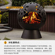 户外庭院取暖炉家用室内木柴木炭篝火烤火炉冬季露台花园烤火 星球取暖炉【送雨罩】