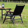 Guide Series 可拆卸克米特折叠椅户外便携铝合金露营椅沙滩靠背椅庭院折叠椅 步林G903款黑色 武举椅