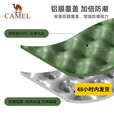 骆驼（CAMEL） 户外四折叠棉垫牛津布家用办公室懒人地垫便携野餐垫子 173CAC4076，绿色