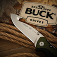 BUCK 巴克美国原装进口折叠刀户外救援GFN柄420钢材缎面表面 660GRG-B