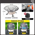 待婉卡式燃气火锅便携炉具野营气炉炉卡式炉炉灶风炉莲花便携式炉子 白莲炉【卡式接管/升级4500W】
