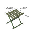 智宙便携式折叠小马扎户外钓鱼凳家用户外火车加厚靠背椅批发 小号圆管马扎(高25:承重80斤)
