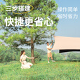 探险者（TAN XIAN ZHE）天幕户外露营黑胶天幕防晒遮阳棚户外8-10人露营装备八角蝶形 【22㎡天幕+小朋友小聚套餐二】