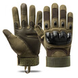 森林兔战术手套男女Z902全指 防护运动训练户外军迷骑行手套 军绿色