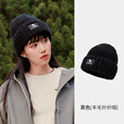 骆驼冬季新款针织毛线帽女百搭护耳羊毛冷帽加厚保暖173CP15079黑色