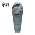 黑冰睡袋户外羽绒睡袋B400B700B1000B1500露营野营鸭绒可拼接情侣 B400灰色右开-新标准 M