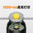 原始人手电筒强光可充电式耐用家用小型便携户外超亮远射超长续航 1000LM强光手电【type-c数据线】