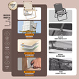 探险者（TAN XIAN ZHE）户外折叠椅克米特椅便携露营椅子桌椅套装野餐椅沙滩椅装备全套 全套家庭出游露营