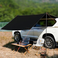 桑图户外车边帐黑胶遮阳防晒棚房车用品帐防水 车载自驾装备车顶帐蓬 黑色黑胶 3m*1.5m