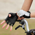 Naturehike挪客半指骑行手套户外露营跑步运动防紫外线耐磨公路车防晒自行车 野营绿 / L