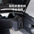 black dog黑狗山影户外露营车宽轮推车野餐营地车折叠聚拢型便携小拉车桌板 黑色 450L 有刹车 【山影Pro-10cm宽轮】