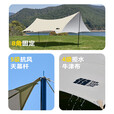 探险者（TAN XIAN ZHE）户外防晒天幕帐篷露营野营遮阳棚套装银胶八角蝶形天幕    【10-14人】22㎡霜奶白八角天幕