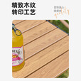 探险者户外折叠桌露营桌椅蛋卷桌便携式桌子公园野餐家用野炊加厚 60CM木纹蛋卷桌（1-2人）