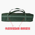 定制加厚帆布大容量工具包手提袋支架长款户外天幕杆露营收纳包 军绿色 长80*宽15*高15厘米