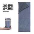 糜鸿德国品质睡袋户外轻量化成人露营薄款帐篷被四季通用款便携超轻隔 幻影蓝常规款[超轻680克]