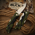 BUCK 巴克美国原装进口折叠刀户外救援GFN柄420钢材缎面表面 660GRG-B