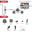 联想thinkplus视频会议办公设备蓝牙会议全向麦克风音响拾音会议扬声器适用30-70平米(全向麦+收音*2)