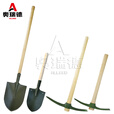 奥瑞德抢险救援工具 救援防汛战备铁镐 兵工铲木柄铁锹 63CM小锹