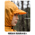 北山狼   户外雨衣露营登山徒步雨披三合一折叠便携防雨装备 【香橙+水蓝】-情侣款更优惠