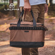 LALPHA日本战术收纳包户外露营大容量防磨野餐包餐具炊具防撞包 UG-200BK工具收纳箱 黑色