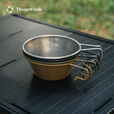 THOUS WINDS千风户外轻量雪拉碗300ML野炊餐具碗露营便携304不锈钢碗野餐碗 300ML雪拉碗 复古银色