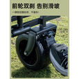 UPDOWN露营推车户外折叠野餐营地拖车带桌板旅行野营小拉车可坐人躺遛娃 230L耀石黑/双刹飞机轮+升级后开