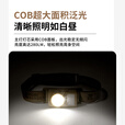 牧高笛（MOBIGARDEN）零度头灯 户外露营钓鱼可调节可充电照明头灯 NX23673010 夜幕黑
