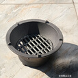 柏潮铸铁炭炉老式柴火炉室内取暖生铁围炉煮茶烧木炭煮茶煲汤水火炉子 小号铸铁炭炉【送提手+炉栅】重3