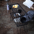 Campingmoon柯曼户外折叠桌露营野餐铁网桌野营多用堆叠置物架焚火围桌T-229 T-229单桌