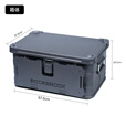 ROCKBROOK鹿布箱桌一体大容量便携汽车车载多功能后备收纳储物整理箱露营箱 咖50pro 57.5*37.5*(28.5+42.5)cm