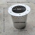 土灶节能芯气化炉内胆户外柴火配件胆不锈钢碳钢圆筒胆底部无孔 2.0厚碳钢材质聚火口