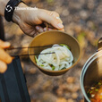THOUS WINDS千风户外轻量雪拉碗300ML野炊餐具碗露营便携304不锈钢碗野餐碗 300ML雪拉碗 复古银色