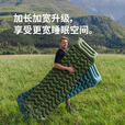 挪客Naturehike户外便携防潮充气垫超轻地垫睡垫露营单人气垫床防潮垫 军绿/单人/带枕/脚泵/6.5cm