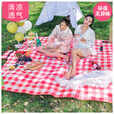 潮思汇30天6915件野餐垫户外防潮垫便携春游地垫野餐布ins风露营垫子郊 黄格加厚+防水+不沾草 小号100X150CM(坐3人)