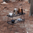 Campingmoon柯曼户外折叠桌露营野餐铁网桌野营多用堆叠置物架焚火围桌T-229 T-229单桌