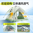 骆驼户外企鹅帐篷便携式折叠帐篷自动速开防雨防晒加厚野外露营 企鹅帐篷 珠光白 135BA6B004
