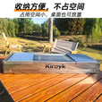 KIROYK304加厚不锈钢烧烤炉子家用折叠烧烤架 户外便携烤肉串架子炭火炉 加厚炉体201烤网304款升级套件