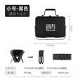 DEER LAND户外便携折叠烧烤炉家用迷你烧烤架小型 黑色小号烤炉