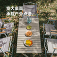 Naturehike挪客蛋卷桌户外露营桌子野外折叠桌野餐桌便携野营装备 卡其色/L