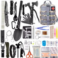 什嘉航户外用品求生工具组合套装多功能野营旅行装备野外edc应急战术包 黑色