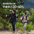 伯希和HIKER碳素登山杖3k超轻防滑伸缩折叠拐棍爬山手杖16403602黑色