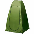 户外厕所帐篷洗澡浴罩浴帐临时野营露营移动卫生间换衣更衣 1点2米普通薄款无窗无涂银