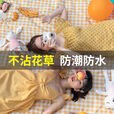 EVANOVM野餐垫防水加厚便携式户外旅游露营野餐地垫草坪春游防潮沙滩垫子 【飞叶】包边+防水+手提折叠+无 【1米*1.5米】可围坐1-3人