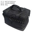 LALPHA日本战术收纳包户外露营大容量防磨野餐包餐具炊具防撞包 UG-200BK工具收纳箱 黑色