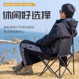 户外折叠椅折叠凳露营小马扎钓鱼椅美术生便携式靠背椅子折叠凳子 【加厚600D牛津布】大号枫叶加侧兜（送收纳袋）