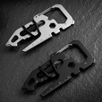 喆炜EDC多功能组合多用工具便捷钥匙扣户外随身挂件钥匙环开瓶器创意 黑色