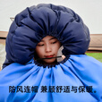 北极狼露营睡袋秋冬被子二合一成人加大加宽保暖加厚信封棉睡袋户外单人 100cm加宽睡袋【中青/3.5kg】加厚款